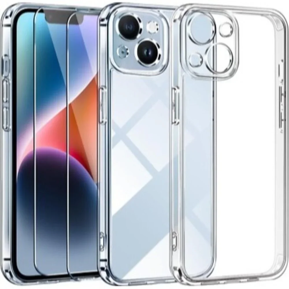 Clear TPU iPhone 14 Bumper Case With Shockproof Protection
